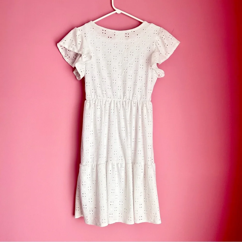 White Eyelet Lace Sun Dress - Picture 7 of 9